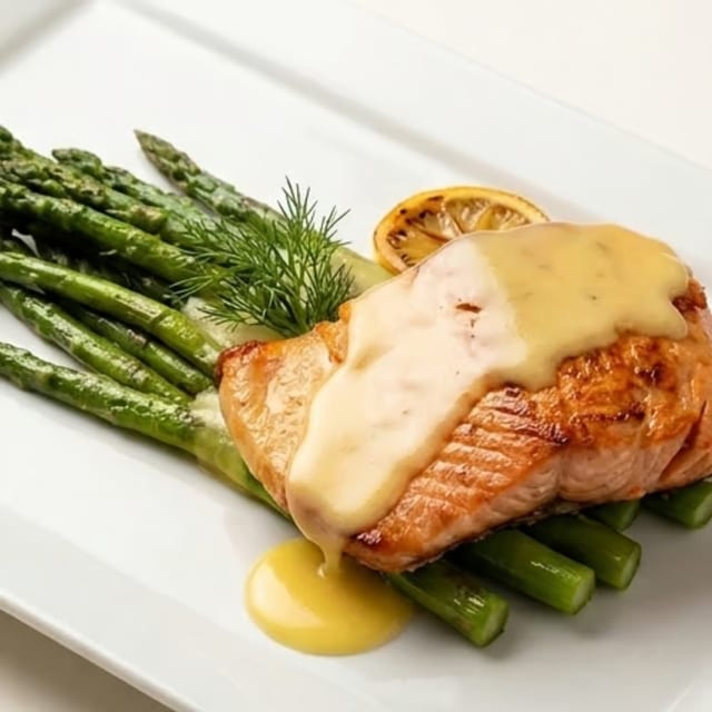 WILD CAUGHT SALMON WITH ASPARAGUS