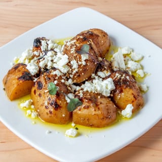 ORGANIC GREEK STYLE OVEN POTATO WITH ORGANIC FETA