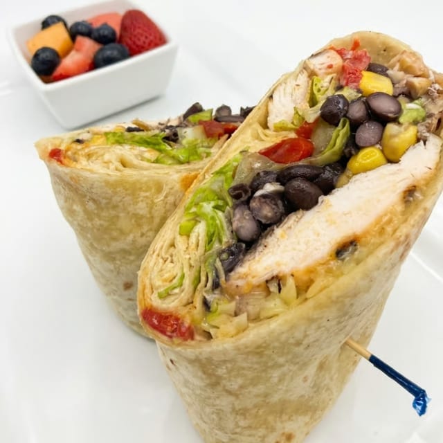 SOUTH OF THE BORDER CHICKEN WRAP